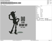 Bad Of The Birthday Boy Embroidery File 4 sizes