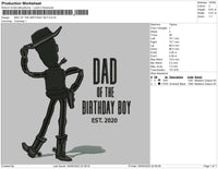 Bad Of The Birthday Boy Embroidery File 4 sizes