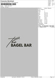 Bageltext Embroidery File 6 sizes