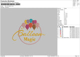 Balloon Magic Embroidery File 6 sizes