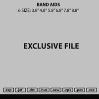 Band Aids Embroidery File 6 sizes