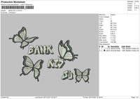 Bank Kid Ju Embroidery File 4 size