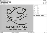 Barancotext 01 Embroidery File 6 sizes