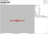 Barados Embroidery File 4 sizes