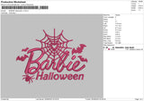 Barbie Halloween V1 Embroidery File 6 sizes