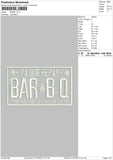 Barbo Embroidery File 4 size