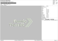 Barrietext Embroidery File 6 sizes