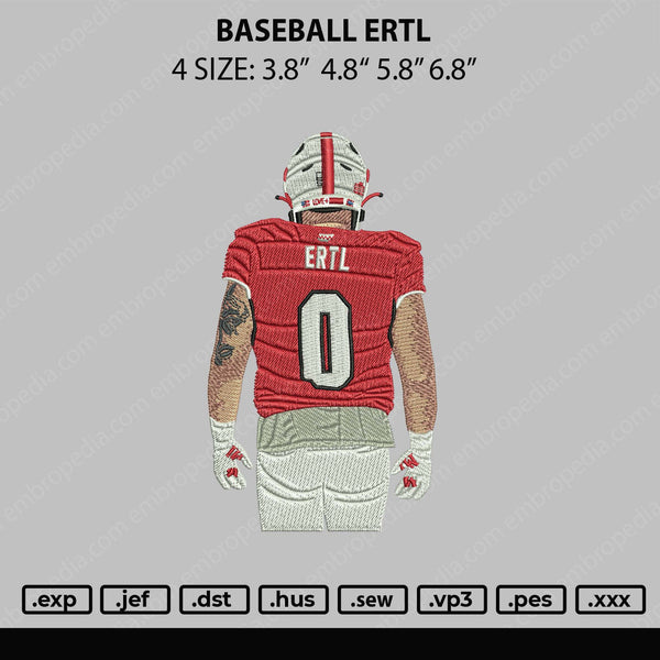 Baseball ERTL Embroidery File 4 sizes