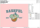 Bashful Embroidery File 6 sizes