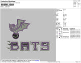 Bats Embroidery