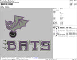 Bats Embroidery