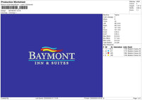 baymonttext Embroidery File 6 sizes