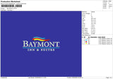 baymonttext Embroidery File 6 sizes