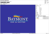 baymonttext Embroidery File 6 sizes