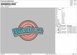 Bballers Embroidery File 4 size