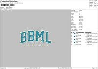 BBML Embroidery File 6 sizes