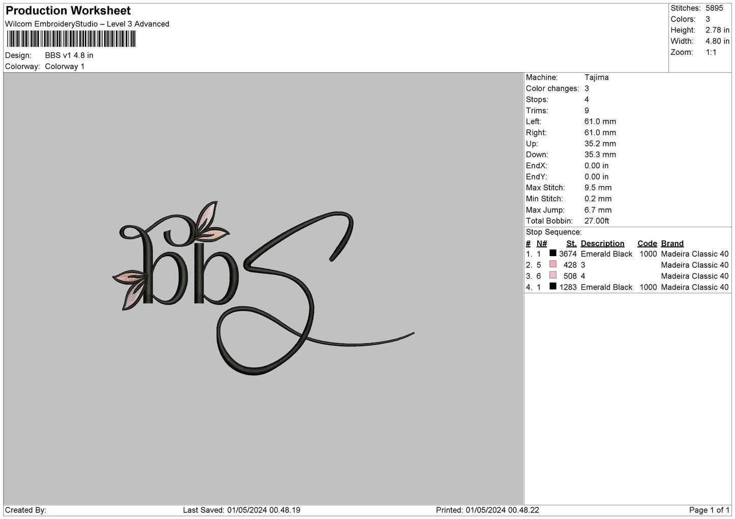 Bbtext V1 V2 Embroidery 2 Files