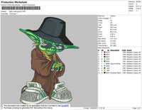 Baby Yoda Gang Embroidery File 4 size