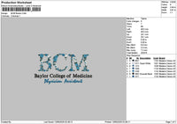 Bcmtext Embroidery File 6 sizes