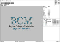 Bcmtext Embroidery File 6 sizes