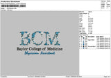 Bcmtext Embroidery File 6 sizes