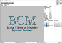 Bcmtext Embroidery File 6 sizes