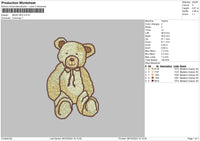 Bear 0810 Embroidery File 6 sizes