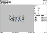 Bonnietext V2 Embroidery File 6 sizes