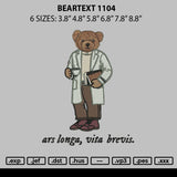 Beartext 1104 Embroidery File 6 sizes