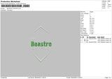 Beastro Crown Embroidery File 6 sizes