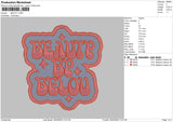 Beauty Txt Embroidery File 6 sizes