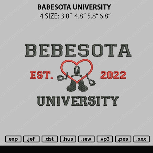 Bebesota Embroidery Design File