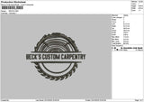 Beckscircle Embroidery File 6 sizes