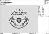 Beestext Embroidery File 6 sizes