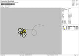 Bee V1 Embroidery File 6 sizes