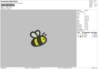 Bee V3 Embroidery File 6 sizes