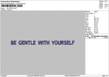 Gentletext Embroidery File 6 sizes