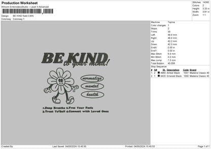 Flowerkind V3 Embroidery File 6 sizes