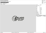 Bellagio Embroidery File 6 sizes