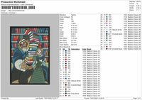 Belle's Book Embroidery File Design