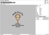 Benditotext Embroidery File 6 sizes