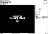 Bowltext 0510 Embroidery File 6 sizes