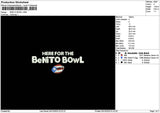 Bowltext 0510 Embroidery File 6 sizes