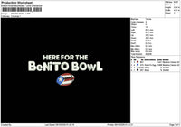 Bowltext 0510 Embroidery File 6 sizes