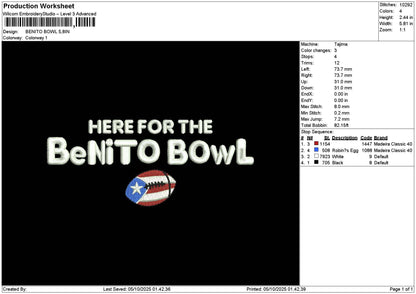Bowltext 0510 Embroidery File 6 sizes