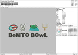 Bowltext 2212 Embroidery File 6 sizes