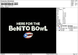 Bowltext 0510 Embroidery File 6 sizes