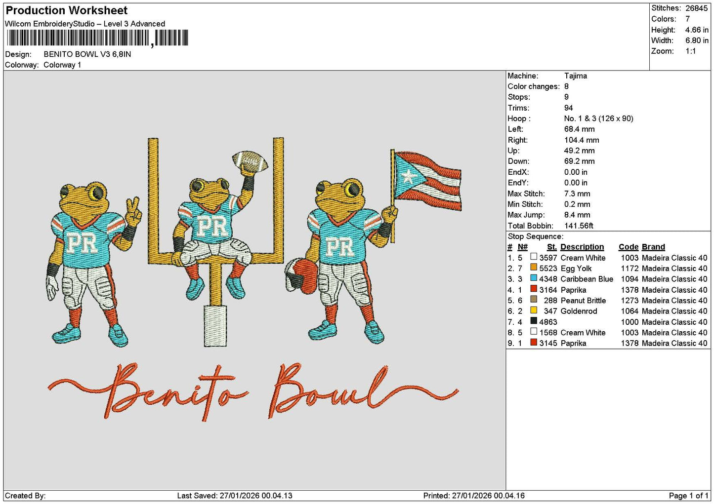 Bowltext V3 Embroidery File 6 sizes