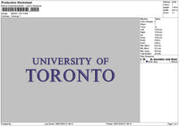 Torontotext 1807 Embroidery File 6 sizes