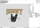 Benny Dog V2 Embroidery File 6 sizes